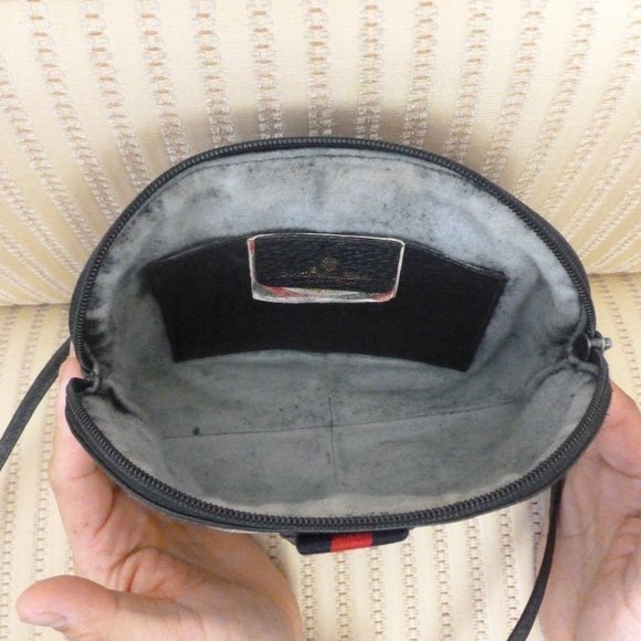 Gucci Navy GG Web Coated Canvas Crossbody Bag - Picture 7 of 10